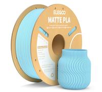 ELEGOO Filamento PLA MATE 1.75 1KG Azul Hielo | Precisión Dimensional +/- 0.02mm, Carrete de Filamento 3D, para Mayoría Impresoras 3D