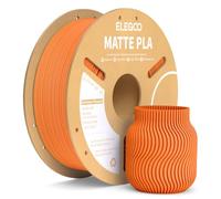 ELEGOO Filamento PLA MATE 1.75 1KG Naranja, Filamento para Impresora 3D, Precisión Dimensional +/- 0.02mm, Carrete Filamento 3D,para Mayoría Impresoras 3D