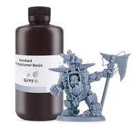 ELEGOO Impresora 3D LCD UV Resina, 405nm Resina de fotopolímero rápido para impresora LCD/DLP 3D Resina de fotopolímero, 1000g Gris