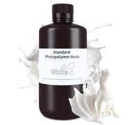 ELEGOO Resina 3D 2.0 Blanco 1KG, Resina Estándar UV 405nm Curado Rápido Resina Fotopolímero para Impresora 3D/ LCD/DLP