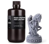 ELEGOO Resina 3D Lavable con Agua ABS-Like, Alta Durabilidad y Resistencia, Bajo Olor, Amplia Compatibilidad con Impresora 3D MSLA, LCD y DLP, Gris Arcilla 1000g