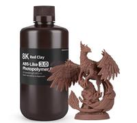 ELEGOO Resina 8K ABS-Like 3.0, Rojo Terracota, 1 kg