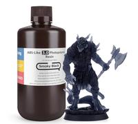 ELEGOO Resina ABS-Like 3.0 1 kg Negro Ahumado. Resina de Fotopolímero UV 405 nm de Alta Precisión y Curado Rápido. No Quebradiza y No Tóxica. Compatible con Impresoras LCD/DLP.