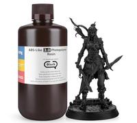 ELEGOO Resina ABS-Like 3.0 1 kg Negro Intenso. Resina de Fotopolímero UV 405 nm de Alta Precisión y Curado Rápido. No Quebradiza y No Tóxica. Compatible con Impresoras LCD/DLP.