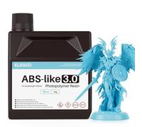 ELEGOO Resina ABS-Like 3.0 2 kg Azul. Resina de Fotopolímero UV 405 nm de Alta Precisión y Curado Rápido. No Quebradiza y No Tóxica. Compatible con Impresoras LCD/DLP.