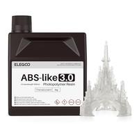 ELEGOO Resina ABS-Like 3.0 2 kg Translúcido. Resina de Fotopolímero UV 405 nm de Alta Precisión y Curado Rápido. No Quebradiza y No Tóxica. Compatible con Impresoras LCD/DLP.