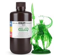 ELEGOO Resina ABS-Like 3.0 Pro 1 kg Verde Translúcido. Resina para Impresora 3D con Baja Viscosidad y Alta Precisión. Mayor Resistencia al Calor y a los Arañazos. Compatible con Impresión 3D LCD/DLP.
