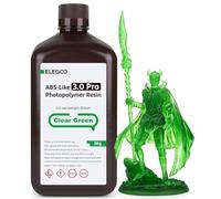 ELEGOO Resina ABS-Like 3.0 Pro, Resina Rápida UV LCD de Alta Precisión, No Quebradiza, No Tóxica para Impresora 3D LCD/DLP Resina de Fotopolímero Verde Claro 2000g