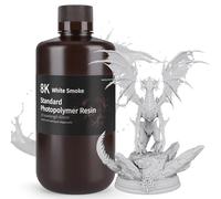 ELEGOO Resina Estándar 8K 1 kg Gris Ahumado. Resina de Fotopolímero Rígido UV 405 nm de Curado Rápido. Compatible con Saturn 2, Saturn 4 y Saturn 4 Ultra.