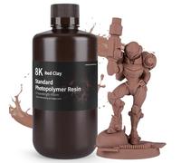 ELEGOO Resina Estándar 8K 1 kg Rojo Terracota. Resina de Fotopolímero Rígido UV 405 nm de Curado Rápido. Compatible con Saturn 2, Saturn 4 y Saturn 4 Ultra.