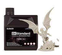 ELEGOO Resina Estándar 8K 2 kg Beige Vainilla. Resina de Fotopolímero Rígido UV 405 nm de Curado Rápido. Compatible con Saturn 2, Saturn 4 y Saturn 4 Ultra.