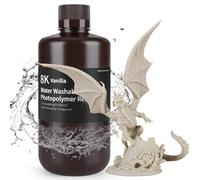 ELEGOO Resina Lavable con Agua 8K 1 kg Beige Vainilla. Resina de Fotopolímero UV 405 nm de Curado Rápido. Compatible con Saturn 2, Saturn 4 y Saturn 4 Ultra.