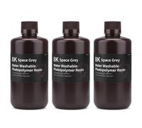 ELEGOO Resina Lavable con Agua 8K, Kit 3 x 1 kg Gris Cielo
