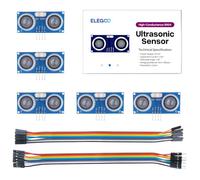 ELEGOO Sensor Ultrasonidos HC-SR04 Kits de Sensores de Distancia por Ultrasonidos Compatible con R3 Mega, Hoja de Datos Disponible para Descargar para Arduino