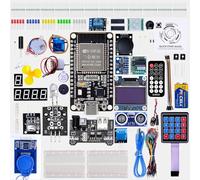 ELEGOO Super Kit de Inicio ESP-32 con Tutorial y Placa de Desarrollo USB-C | Microcontrolador Dual-Core con Soporte AP/STA/AP+STA, Chip CP2102 Compatible con Arduino IDE