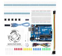 ELEGOO UNO R3 Conjunto Básico de Iniciación Compatible con Arduino IDE | con Guías Tutorial en Español, Starter Kit para Arduino UNO, Stem Kit con Placa UNO R3 y Protoboard