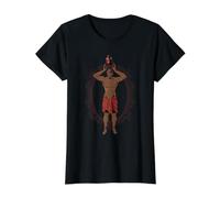 Elegua Santería Orisha Dios de África Cuba Mitología Yoruba Camiseta gráfica económica, Mujer, Negro, L