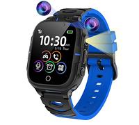 ELEJAFE Reloj Inteligente Niño, Teléfono Smartwatch Niños Llamadas 24 Juegos MP3 Música 2 Cámara Vídeo HD Pantalla Táctil Linterna Despertador Calculadora Reloj Niños Regalos de Cumpleaños Navidad