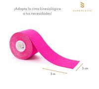 Elek Kinesio-Tape 2 rollos de 5 m x 5 cm, algodón y adhesivo acrílico, resistente al agua Capital Sports