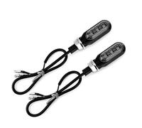 ELEKMPMGTD Accesorios Motocicleta Para Bandit 600 Luces Señal Giro Lámpara Flujo(Black-2PIECES)
