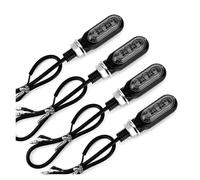 ELEKMPMGTD Accesorios Motocicleta Para BWS 125 Luces Direccionales Lámpara Flujo(Black-4PIECES)