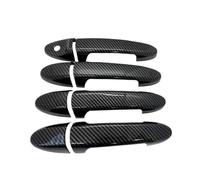 ELEKMPMGTD Auto Adhesivo Cubierta Manija Puerta Juego Molduras Antiarañazos Para Escape MK1 MK2 2001-2012(Fibra de carbon)