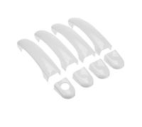 ELEKMPMGTD Auto Funda Manillas Puerta Para VW Para Caddy T5 T6 Para Caravelle Para 2003-2015(White 1 hole)