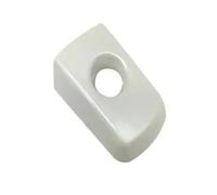 ELEKMPMGTD Auto Para Qashqai J10 2007 2008 2009 2010 2011 2012 2013 2014 Cubierta Cerradura Manija Puerta Delantera Trasera Izquierda Derecha(White Front L)