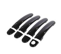 ELEKMPMGTD Auto Pegatinas Cubiertas Manijas Puertas Automóviles Para VW Para Polo 2010 2011 2012 2013 2014 2015 2016 2017(1 ojo de cerradura negro)