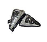 ELEKMPMGTD Indicador Luz Señal Giro Montaje Empotrado Motocicleta Triángulo 12V 10mm Intermitente Para GSR 600 750 SV400 GSF650 SV1000 DL1000(AZUL,1 par)