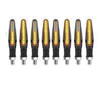ELEKMPMGTD Indicadores Direccionales Intermitente Lámpara Flujo Luces Intermitentes Luz Señales Giro Motocicleta Para Tiger 800 900(8 piezas)