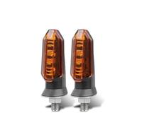 ELEKMPMGTD Intermitentes 8 Mm Motocicleta Para Buell(2x concha amarilla)