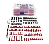 ELEKMPMGTD Kit Tornillos Y Tuercas Carenado M6 M5 para Y&amaha XT660E XT660R XT660X XT660XR XT660Z XTZ1200 XTZ125 XTZ150 Kit Tornillos carenado(Rojo)
