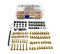 ELEKMPMGTD Kit Tornillos Y Tuercas Carenado M6 M5 para Y&amaha XT660E XT660R XT660X XT660XR XT660Z XTZ1200 XTZ125 XTZ150 Kit Tornillos carenado(Oro)