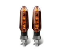ELEKMPMGTD Luces Señal Giro Motocicleta 8mm Lámpara Intermitente Indicador De 12V Para XSR 700 900 155 XSR900 XSR155 XSR700(Ámbar,2 PIEZAS)