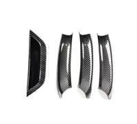 ELEKMPMGTD Manija interior interior automática Para X3 X4 F25 F26 2010 2011 2012 2013 2014 2015 2016 Interior Tapa Tirador Manilla Puertas(Carbon Fiber-4pcs)