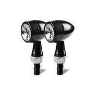 ELEKMPMGTD Para Buell Motocicleta Luz Señal Giro Bullet Clignotant Moto Flasher Lamp12V 8mm Indicador Blinker(2 Transparente)