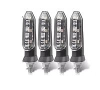 ELEKMPMGTD Para GS 1200 Para Adventure R1250GS R1200GS G310GS G310R Luces Señal Giro Motocicleta 8mm Intermitente Lámpara Indicador 12V(TRANSPARENTE,4 PIEZAS)