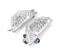 ELEKMPMGTD Para Ninja 250 300 400 650 1000 SX Para Ninja Z1000 ZX6R ZX25R ER6F EX650 Motocicleta Intermitente Indicador Luz(Lente transparente)