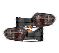 ELEKMPMGTD Para Ninja 250 300 400 650 1000 ZX-6R Z1000SX 12V Luces Intermitentes Motocicleta Indicador Luz Señal Giro Trasera(Fumar)