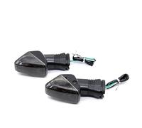 ELEKMPMGTD Para Ninja Zx6r 600 Kle 500 650 Z750 Para Versys Luz Giro Delantera Y Trasera Lámpara Indicadora Señal Motocicleta(Fumar)