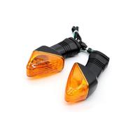 ELEKMPMGTD Para Ninja Zx6r 600 Kle 500 650 Z750 Para Versys Luz Giro Delantera Y Trasera Lámpara Indicadora Señal Motocicleta(Ámbar)