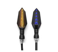 ELEKMPMGTD Para Suzuki GSF 1250 1200 650 Y Para Bandit GSX 1250 1400 650F Luces Intermitentes Delanteras Y Traseras 12 V Motocicletas(1 pair Yellow-Blue)