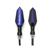 ELEKMPMGTD Para Suzuki GSF 1250 1200 650 Y Para Bandit GSX 1250 1400 650F Luces Intermitentes Delanteras Y Traseras 12 V Motocicletas(1 par Azul-Azul)