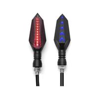 ELEKMPMGTD Para Suzuki GSF 1250 1200 650 Y Para Bandit GSX 1250 1400 650F Luces Intermitentes Delanteras Y Traseras 12 V Motocicletas(1 pair Red-Blue)
