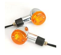 ELEKMPMGTD Para Suzuki Para Intruder Para Volusia VS VL LC 700 750 800 1400 1500 Indicador Señales Giro Bala Motocicleta(Lente ámbar 2X)