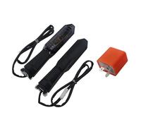 ELEKMPMGTD Para Versys 650 1000 Z250 Z300 Z400 Z650 Z900 Para Ninja 250 300 400 ZX-6R Luces Indicadoras Señal Giro Motocicleta Blinkers(Flasher de humo oscuro)