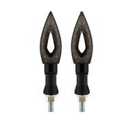 ELEKMPMGTD Para VT750 600 VT600 CBR500R CB1000F CB400 CB400SF Luces Señal Giro Para Motocicletas Blinkers Flashers 12V Lámparas Indicadoras(Negro,1 par)