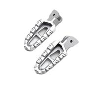 ELEKMPMGTD Pedales De Reposapiés Delanteros Y Traseros Motocicleta para Ducati para Multistrada 950 1200 1260 E para Hypermotard 821 Pedales Motocicleta(Plata sin Cubierta)