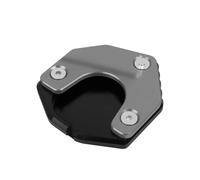 ELEKMPMGTD Soporte Lateral Pie Placa Expansión Extensión Pata Cabra para Suzuki DRZ 400S DRZ 400E DRZ 400 SM DRZ400SM DRZ400S 2000-2020 Placa ampliadora Pata Cabra(Gris)